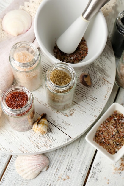 Zestaw przypraw w pastelowych miseczkach